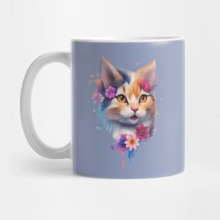 Cat Watercolor Mug